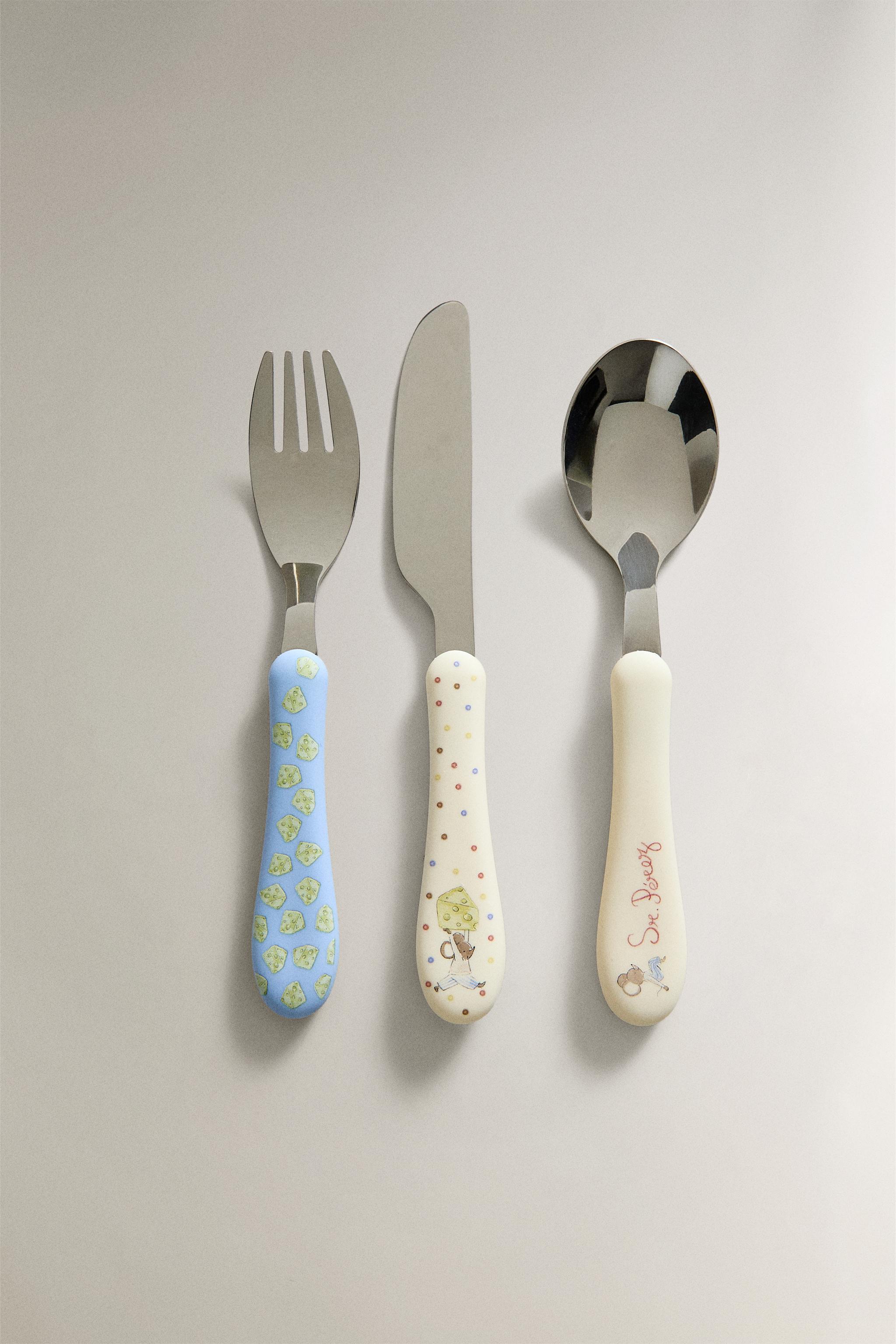KIDS CERAMIC MR. PÉREZ FLATWARE SET